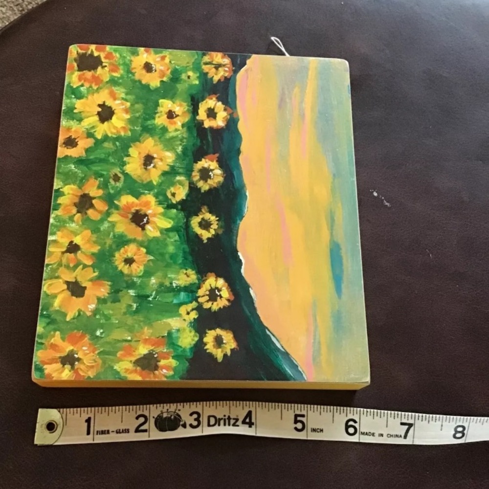 Primitives by Kathy Sunflower Home Wood Decor Sign Stand Alone Hang - Picture 10 of 10